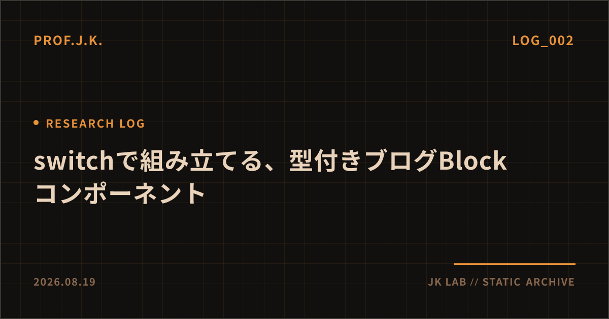 switchで組み立てる、型付きブログBlockコンポーネントのOGP画像